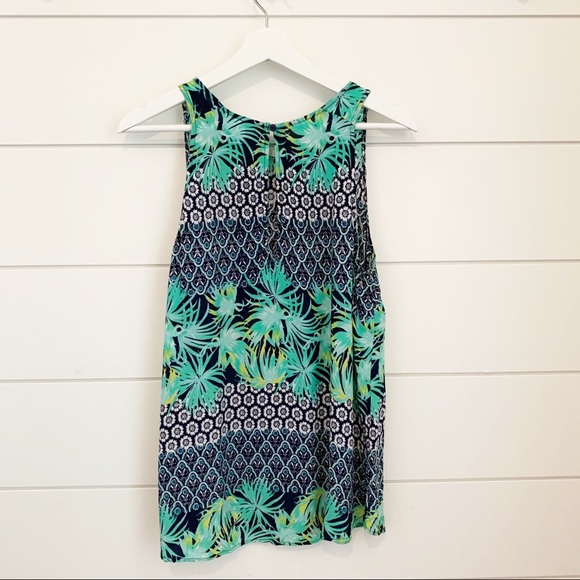 Old Navy Tropical Print Tank Top Size L - Picture 2 of 5